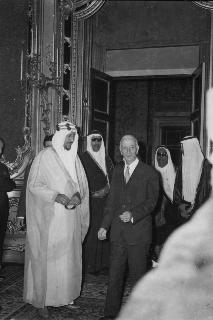 Colazione offerta dal Presidente della Repubblica Antonio Segni in onore di Sua Maestà Ibn Saud  Re dell'Arabia Saudita