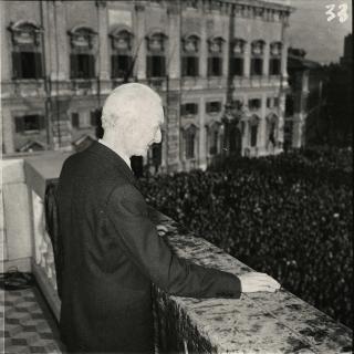 Cerimonia di insediamento del Presidente della Repubblica Antonio Segni