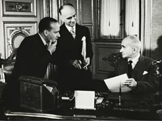 Lettura del messaggio del Presidente della Repubblica Luigi Einaudi a favore della lotta contro i tumori (Roma)