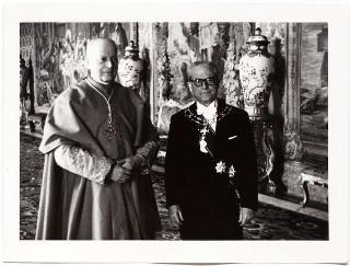 Restituzione della visita al Santo Padre da parte di Sua Eminenza Rev. ma il Cardinale Datario Federigo Tedeschini al Presidente della Repubblica Giovanni Gronchi