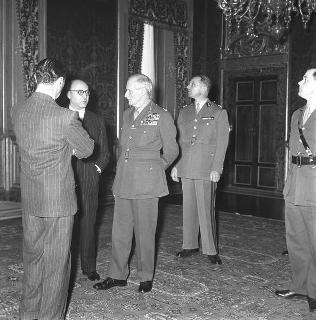 Visita ufficiale al Presidente della Repubblica Giovanni Gronchi del Generale britannico Lord Bernard Law Montgomery
