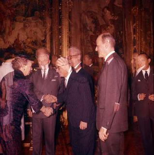 Colazione offerta dal Presidente della Repubblica Giovanni Gronchi all'ex Presidente degli USA Harry Truman
