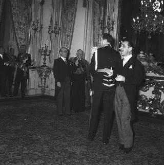 Ricevimento del Corpo diplomatico da parte del Presidente della Repubblica Giovanni Gronchi per gli auguri di fine anno
