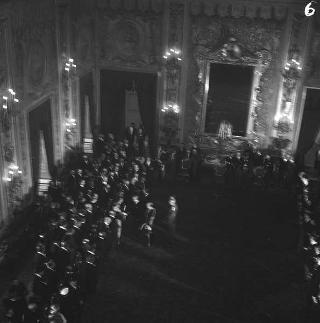 Ricevimento del Corpo diplomatico da parte del Presidente della Repubblica Giovanni Gronchi per gli auguri di fine anno