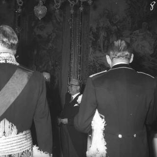 Ricevimento del Corpo diplomatico da parte del Presidente della Repubblica Giovanni Gronchi per gli auguri di fine anno