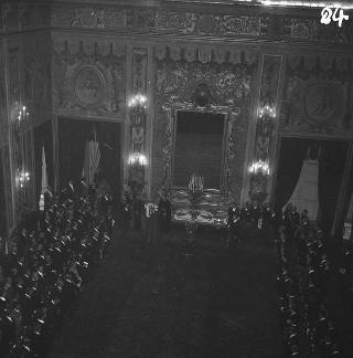 Ricevimento del Corpo diplomatico da parte del Presidente della Repubblica Giovanni Gronchi per gli auguri di fine anno