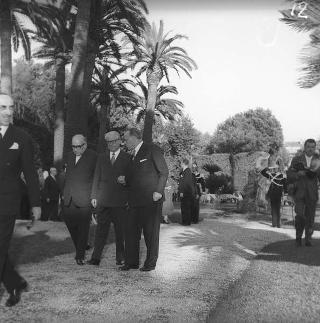 Ricevimento del Corpo diplomatico e rappresentanti stampa estera da parte del Presidente della Repubblica Giovanni Gronchi
