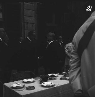 Ricevimento del Corpo diplomatico e rappresentanti stampa estera da parte del Presidente della Repubblica Giovanni Gronchi