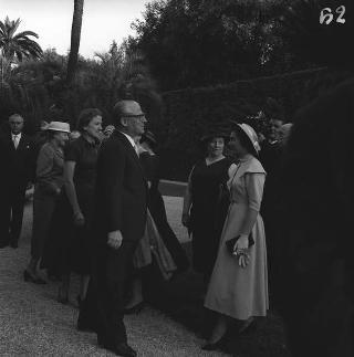 Ricevimento del Corpo diplomatico e rappresentanti stampa estera da parte del Presidente della Repubblica Giovanni Gronchi