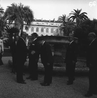 Ricevimento del Corpo diplomatico e rappresentanti stampa estera da parte del Presidente della Repubblica Giovanni Gronchi