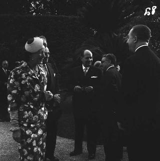 Ricevimento del Corpo diplomatico e rappresentanti stampa estera da parte del Presidente della Repubblica Giovanni Gronchi