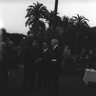 Ricevimento del Corpo diplomatico e rappresentanti stampa estera da parte del Presidente della Repubblica Giovanni Gronchi