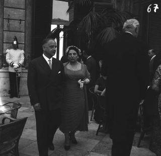 Ricevimento del Corpo diplomatico e rappresentanti stampa estera da parte del Presidente della Repubblica Giovanni Gronchi
