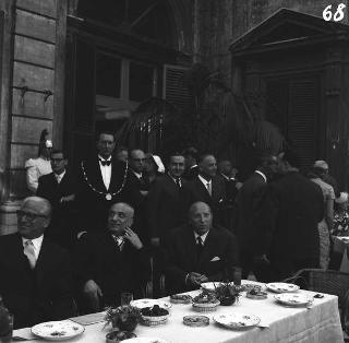 Ricevimento del Corpo diplomatico e rappresentanti stampa estera da parte del Presidente della Repubblica Giovanni Gronchi