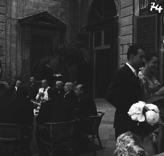 Ricevimento del Corpo diplomatico e rappresentanti stampa estera da parte del Presidente della Repubblica Giovanni Gronchi