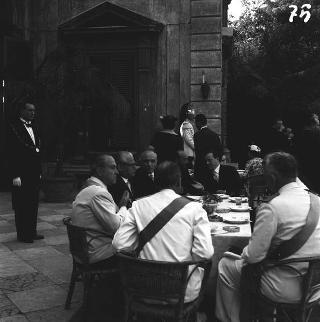 Ricevimento del Corpo diplomatico e rappresentanti stampa estera da parte del Presidente della Repubblica Giovanni Gronchi