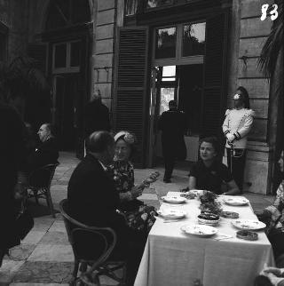 Ricevimento del Corpo diplomatico e rappresentanti stampa estera da parte del Presidente della Repubblica Giovanni Gronchi