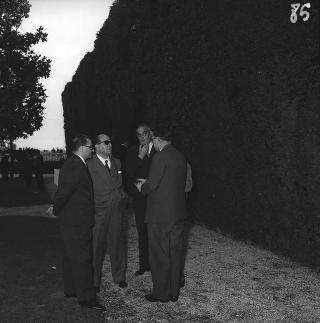 Ricevimento del Corpo diplomatico e rappresentanti stampa estera da parte del Presidente della Repubblica Giovanni Gronchi