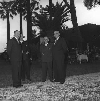 Ricevimento del Corpo diplomatico e rappresentanti stampa estera da parte del Presidente della Repubblica Giovanni Gronchi