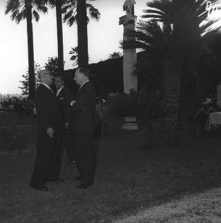 Ricevimento del Corpo diplomatico e rappresentanti stampa estera da parte del Presidente della Repubblica Giovanni Gronchi
