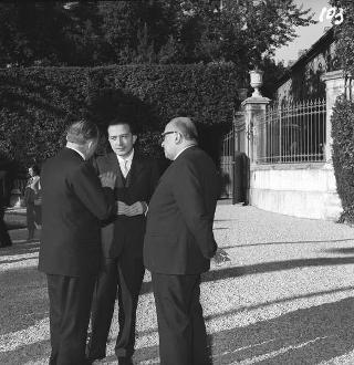 Ricevimento del Corpo diplomatico e rappresentanti stampa estera da parte del Presidente della Repubblica Giovanni Gronchi