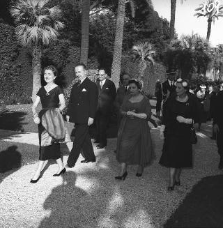 Ricevimento del Corpo diplomatico e rappresentanti stampa estera da parte del Presidente della Repubblica Giovanni Gronchi