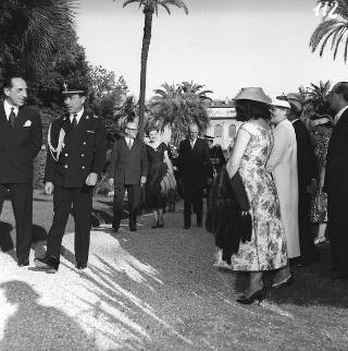 Ricevimento del Corpo diplomatico e rappresentanti stampa estera da parte del Presidente della Repubblica Giovanni Gronchi