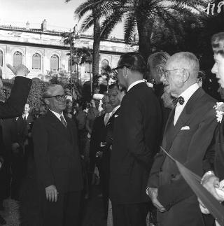 Ricevimento del Corpo diplomatico e rappresentanti stampa estera da parte del Presidente della Repubblica Giovanni Gronchi
