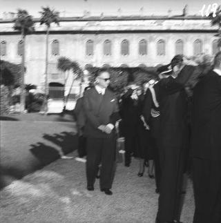 Ricevimento del Corpo diplomatico e rappresentanti stampa estera da parte del Presidente della Repubblica Giovanni Gronchi