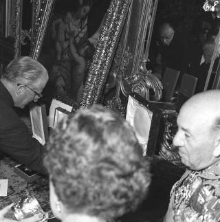 Visita di stato dei reali Paolo I di Grecia con la moglie Federica di Brunswick ricevuti da Presidente della Repubblica Giovanni Gronchi