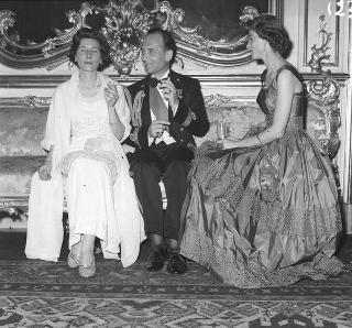 Visita di stato dei reali Paolo I di Grecia con la moglie Federica di Brunswick ricevuti da Presidente della Repubblica Giovanni Gronchi