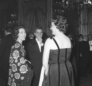Visita di stato dei reali Paolo I di Grecia con la moglie Federica di Brunswick ricevuti da Presidente della Repubblica Giovanni Gronchi