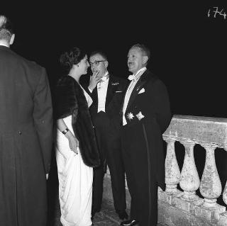 Visita di stato dei reali Paolo I di Grecia con la moglie Federica di Brunswick ricevuti da Presidente della Repubblica Giovanni Gronchi