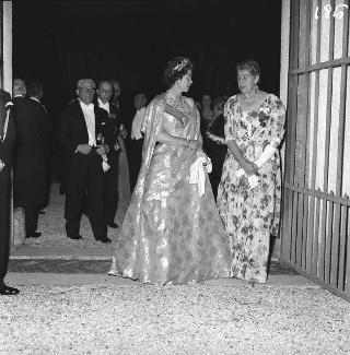 Visita di stato dei reali Paolo I di Grecia con la moglie Federica di Brunswick ricevuti da Presidente della Repubblica Giovanni Gronchi