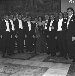Visita di stato dei reali Paolo I di Grecia con la moglie Federica di Brunswick ricevuti da Presidente della Repubblica Giovanni Gronchi