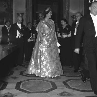 Visita di stato dei reali Paolo I di Grecia con la moglie Federica di Brunswick ricevuti da Presidente della Repubblica Giovanni Gronchi