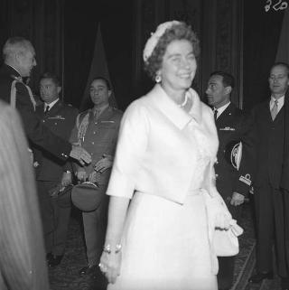 Visita di stato dei reali Paolo I di Grecia con la moglie Federica di Brunswick ricevuti da Presidente della Repubblica Giovanni Gronchi