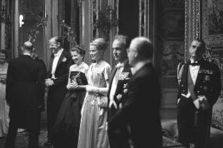 Ricevimento offerto dal Presidente della Repubblica Giovanni Gronchi in occasione della visita di Stato di Sua Altezza Serenissima il Principe di Monaco Ranieri III e della Principessa Grace