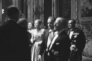 Ricevimento offerto dal Presidente della Repubblica Giovanni Gronchi in occasione della visita di Stato di Sua Altezza Serenissima il Principe di Monaco Ranieri III e della Principessa Grace
