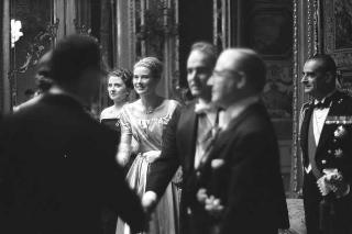 Ricevimento offerto dal Presidente della Repubblica Giovanni Gronchi in occasione della visita di Stato di Sua Altezza Serenissima il Principe di Monaco Ranieri III e della Principessa Grace