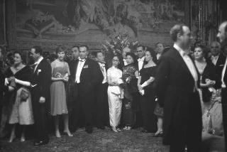 Ricevimento offerto dal Presidente della Repubblica Giovanni Gronchi in occasione della visita di Stato di Sua Altezza Serenissima il Principe di Monaco Ranieri III e della Principessa Grace