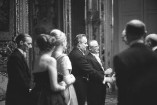 Ricevimento offerto dal Presidente della Repubblica Giovanni Gronchi in occasione della visita di Stato di Sua Altezza Serenissima il Principe di Monaco Ranieri III e della Principessa Grace