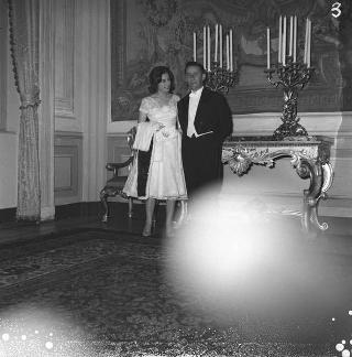 Ricevimento offerto dal Presidente della Repubblica Giovanni Gronchi in occasione della visita di Stato di Sua Altezza Serenissima il Principe di Monaco Ranieri III e della Principessa Grace