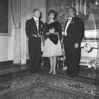 Ricevimento offerto dal Presidente della Repubblica Giovanni Gronchi in occasione della visita di Stato di Sua Altezza Serenissima il Principe di Monaco Ranieri III e della Principessa Grace
