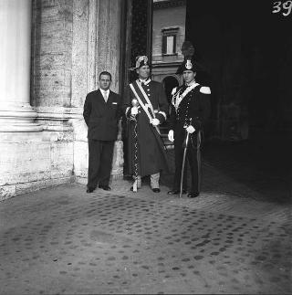 Ricevimento offerto dal Presidente della Repubblica Giovanni Gronchi in occasione della visita di Stato di Sua Altezza Serenissima il Principe di Monaco Ranieri III e della Principessa Grace