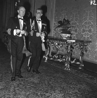Ricevimento offerto dal Presidente della Repubblica Giovanni Gronchi in occasione della visita di Stato di Sua Altezza Serenissima il Principe di Monaco Ranieri III e della Principessa Grace