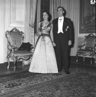 Ricevimento offerto dal Presidente della Repubblica Giovanni Gronchi in occasione della visita di Stato di Sua Altezza Serenissima il Principe di Monaco Ranieri III e della Principessa Grace