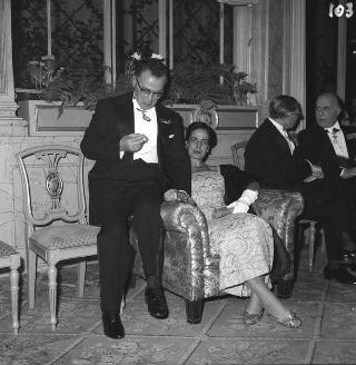 Ricevimento offerto dal Presidente della Repubblica Giovanni Gronchi in occasione della visita di Stato di Sua Altezza Serenissima il Principe di Monaco Ranieri III e della Principessa Grace