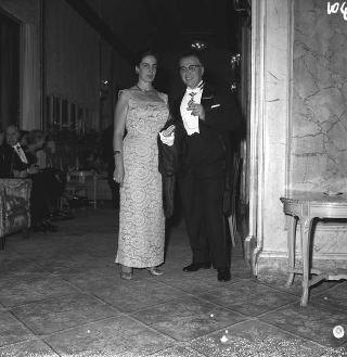 Ricevimento offerto dal Presidente della Repubblica Giovanni Gronchi in occasione della visita di Stato di Sua Altezza Serenissima il Principe di Monaco Ranieri III e della Principessa Grace