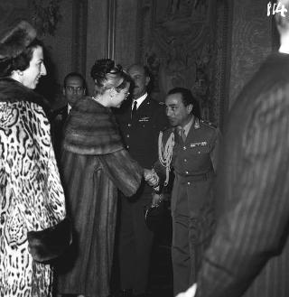 Ricevimento offerto dal Presidente della Repubblica Giovanni Gronchi in occasione della visita di Stato di Sua Altezza Serenissima il Principe di Monaco Ranieri III e della Principessa Grace
